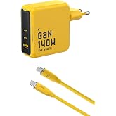 Aohi Youth 140W 3 Portlu Şarj Adapt&ouml;r&uuml;, 140W 1m PD 3.1 480Mbps S&uuml;per Hızlı Şarj/Data Kablosu Seti