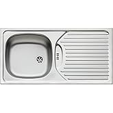 Pyramis 100120402 &ndash; Built-in Single Bowl Sink Stainless Steel, 365 x 335 x 150 mm