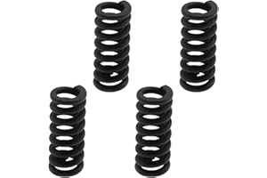 YINETTECH 4Pcs Tremolo Arm Tension Springs 10x4mm Electric Guitar Jack Spring Socket Tension Spring Guitar Bridge Spring Compatible with Fender Stratocaster