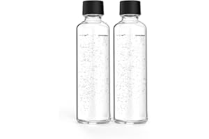 ‎SODAPOP Sodapop Glasflaschen-Set Logan, Ersatzflaschen ausschließlich geeignet Wassersprudler Logan, 2x 850 ml