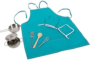 Small Foot Set da Cuoco con Grembiule, numerosi Accessori per la Cucina dei Bambini, Gioco di Ruolo, dai 3 Anni, 11966 Toys, Multicolore, Small