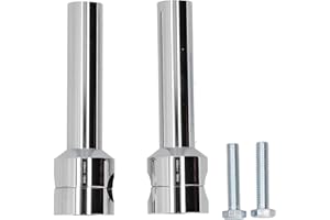 QQMORA Motorcycle Handlebar Riser Aluminum Alloy Handlebar Riser Suitable For 22mm Motorcycle Handlebar Diameter(chrome), Seats and Accessories