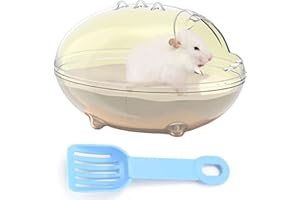 GENERIC Criceto Sabbia Bagno,Toilette con Criceto,Contenitore per Animali Domestici,Bagno in Sabbia Per Criceti Con Paletta,Sandbox Per Criceti,per Criceti, Gerbilli, Ratti e Piccoli Animali (M)