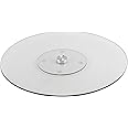 APOLLO The HOUSEWARES Brand Glass Lazy Susan 50cm, Stylish Rotating Centerpiece for Effortless Entertaining, Perfect for Restaurants and Large Gatherings, Easy-Care Dining Essential, Glass
