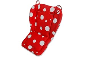 Fitzulam Kinderwagenkissen, wasserdicht, für Hochstuhl, für Kinder, Autositz, atmungsaktiv, Rot