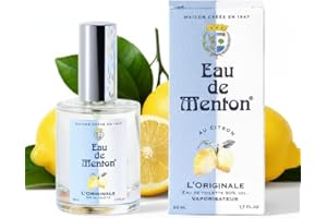 PRESTIGE DE MENTON Eau de Menton - L'Originale, depuis 1947 - Eau de Toilette mixte, Artisan Parfumeur en Côte d'Azur (50 ml)