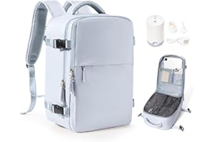 BJLFS Próżniowy Plecak Bagaż Podręczny Samolot Ryanair 40x20x25 Plecak z pompą Bagaż Podręczny Damski Próżniowy Plecak Podróżny z uszczelnionym systemem kompresji do podróży