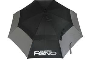 Sun Mountain H2no Parapluie Double auvent Mixte, Gris/Noir, 157 cm