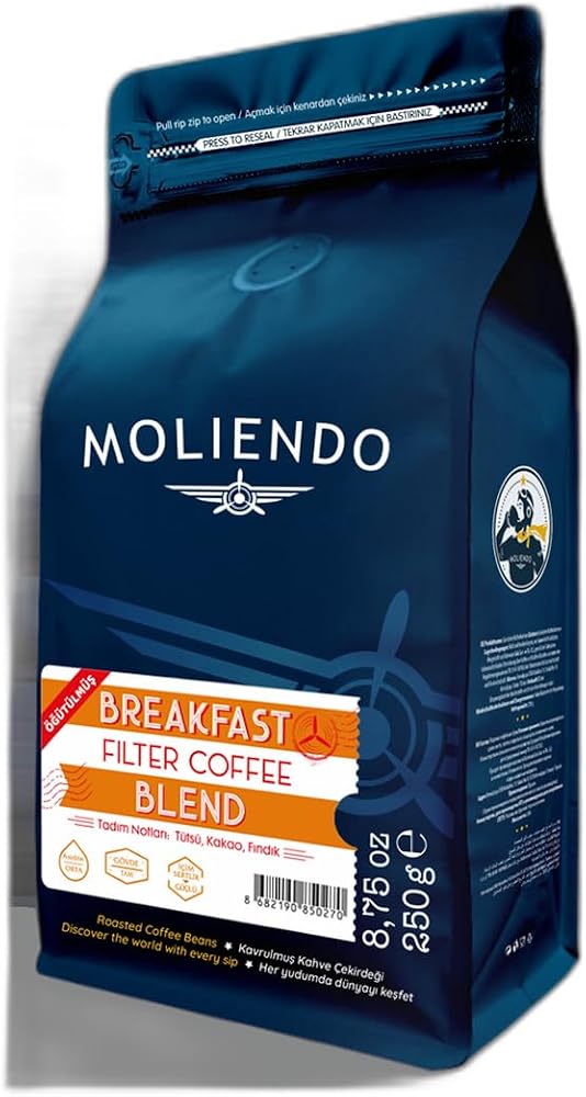 Moliendo Finest Coffee Breakfast Blend Filtre Kahve (Öğütülmüş Filtre Kahve) 250 g