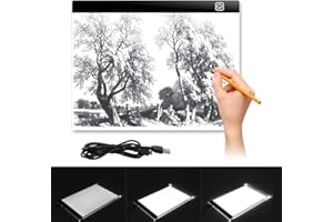 Yeahmart Ultra-Thin LED A3 Light Box Copy Board Drawing Light Pad with USB Cable, Art Craft Drawing Tracing Tattoo Board for Artists, Drawing, Animation, Sketching, Designing