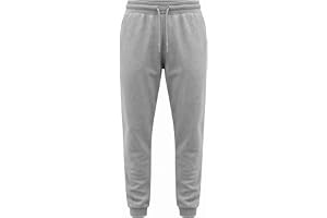 Bonjour Kids Boys Girls Childrens School Jog Pants Sports Games Fleece PE Joggers Trouser Jogging Tracksuit Bottoms Football 