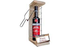 ‎GENIAL-ANDERS Happy Birthday - Eiserne Reserve - Ramazzotti 0,70L Säge - Gitter - witziges Geburtstag Geschenk, Schnaps Geschenk Idee für Mann und Frau, Geschenke zum Geburtstag