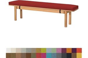 DQWJYYDS Garden Bench Cushion 110x35x3CM Patio Furniture Seat Pad Rectangle Seat Cushion Pad for Outdoor Lawn Lounger Porch Swing Long Chair Bench Pad,Color#22 Red