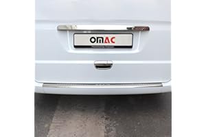 OMAC Protection Seuil de Pare-Chocs Arriére Compatible avec Mercedes Vito W639 2003-2014 INOX