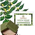 Pureindia Neem Handmade soap for Skin & Hair, 100Gm X1 ,Treats Acne & Fungal Infections.For Acne,Boosting hair growth, Anti-aging effects, Promoting wound healing, Fighting skin infections,Treating skin conditions.
