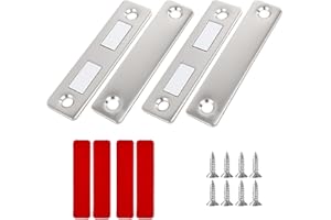 MDLSDE 2 Pezzi Chiudiporta Calamita, Ultra Sottile Chiusura Magnetica Cassetto Calamite Adesivo Potente Magnete Chiusura Magnetica Magneti Cassetti per Ante Cucina per Armadio Mobili Porta Scorrevoli