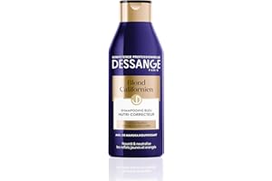 DESSANGE - Shampoo Blu Nutri-Correttore Biondo Californiano - Formula Arricchita Al Miele di Manuka* - Nutre & Neutralizza i Riflessi Indesiderabili - Per Capelli Biondi, Colorati o Decolorati - 250