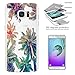 Produktbild c00596 - Beautiful Tall Palm Coconut Trees Paradise Tropical Island Design Samsung Galaxy S7 G930 Komplett 360° Grad Vollschutz Schild Hülle Front&Back Hülle +Tempered Glass Screen