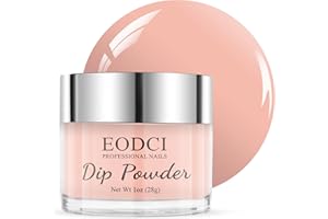 EODCI Poudre de Trempage Nude 1 oz pour Manucure Française, pour Salon, Bricolage et Maison