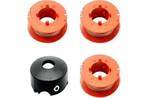 Viilich Bobina de hilo de repuesto para cortacésped Bosch ART 23/26/30 Combitrim 23/26Easytrim, para Bobina de hilo individual F016800175, para cubierta de bobina Bosch F016L71088(3bobinas + 1bobina)