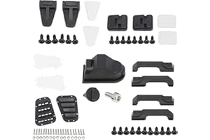 kingsea Accessori per decorazione RC Maniglia per porta in plastica Tappo serbatoio carburante Cerniera per porta Coperchio griglia Griglia Decorazione Compatibile con 1/10 Traxxas TRX4 RC Crawler Car