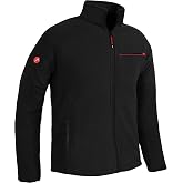 ACE Men's Fleece Jacket - Warm Jacket Without Hood for Men - Full Zip and Three Pockets