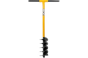 JCB - Professional Fence Post Auger - Professional Contract Site and Gardening Tools - for Fence Post Holes, Garden Fencing, Home Improvement, Lifetime Warranty