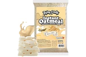 TWINSFOODS Harina de Avena 1Kg Gourmet , sabor Chocolate Blanco. Twins Foods