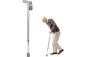 LKH HOME COLLECTION LKH Aluminum Walking stick - Lightweight 28-38 Inches Aluminum Walking Cane for Seniors & Adults – Adjustable Walking Stick with Comfortable Handle & Anti-Skid Base