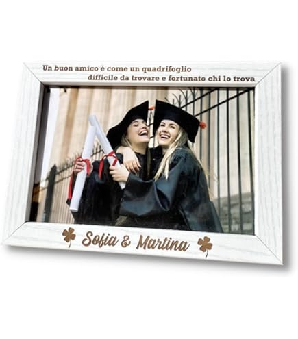 Cornice Personalizzata Nonni 'Ti Voglio Bene' 13x18cm: In Legno Con Foto E Nome, Regalo Unico