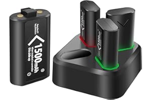 DR.VIVA Bateria kontrolera do Xbox Series X S One, 4 x 1500 mAh kontroler stacja ładująca z bateriami, zestaw do odtwarzania i ładowania, akcesoria do Xbox One/Xbox One X/Xbox One S/Xbox Series X S