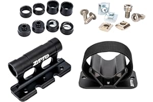 Eayoly Supporto per Forcella per Bici, Supporto per Blocco Forcella con Blocco Bici a sgancio rapido Portabiciclette da Tetto per Auto in Lega di Alluminio Telaio Fissaggio Ruota Posteriore Bici