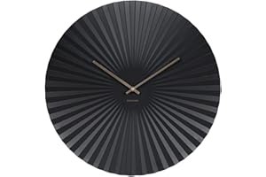 Karlsson KA5658BK Zegar ścienny – Sensu – czarny – Ø 50 cm – XL