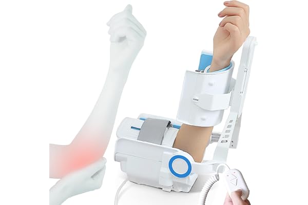 Elbow Joint Flexion and Extension Training Device - Electric Arm Robot Rehabilitation Equipment - Hinged Elbow Brace Arm Exerciser - Adjustable - 5° Extension and 150° Flexion