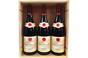 FEEL ROUGE Coffret Vins GUIGAL Vallée du Rhône - 1 Côtes du Rhône Rouge 2019 + 1 Châteauneuf-du-Pape Rouge 2017 + 1 Crozes-Hermitage Rouge 2020 !