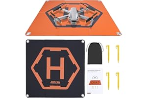 JOFLVA Drone Lądowisko 50 cm (19 '') Uniwersalna, szybko składana platforma lądowania, dla DJI Mini 2 / Mavic Air 2 / Mini 3 Pro/Mavic 2 / Holy Stone/DJI FPV Drone.