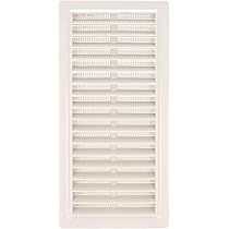 Griglia Di Ventilazione Con Zanzariera | 260x90 Mm | Bianco | Per Cucina, Bagno, Soffitto | Facile Installazione