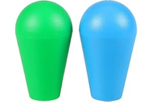 EG STARTS Arcade Joystick Oval Balltop, Arcade Ellipse Topball-Griff für 2 Spieler Arcade Joystick Bausatz Sanwa Joystick MAME Jamma Part (Blaues & Grün)