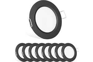 acegoo 12V LED Reflektory sufitowe do zabudowy punktowe, downnlight, punktowe sufitowe, wpuszczana lampa sufitowa 2.5 W, dla Camper Van Cabin Truck Motorhome Żaglówka Biały 3000K, 8 sztuk