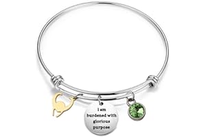 KUIYAI, Braccialetto con scritta "I am Burdened with Glorious Purpose", regalo per fan di Loki