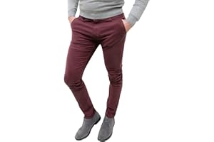 Evoga Pantaloni Casual Uomo Invernali Slim Fit Eleganti Chinos