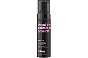 b.tan Ultra Dark Self Tanner | I Want The Darkest Tan Possible - Fast, 1 Hour Sunless Tanner Mousse, No Fake Tan Smell, No Added Nasties, Vegan, Cruelty Free, 6.7 Fl Oz