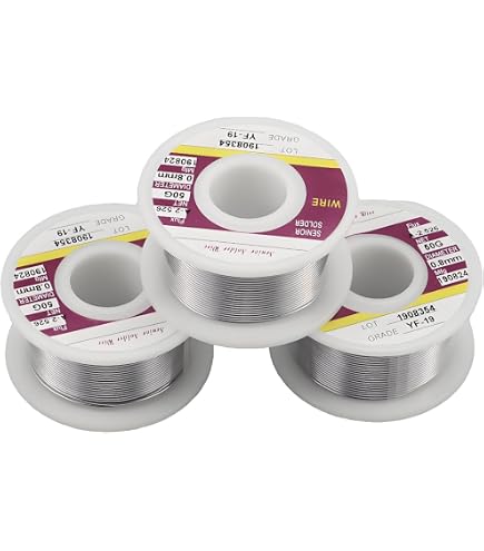 10-Pack Solder Wire 0.8mm 63/37 Tin Lead With Rosin Core - 12g Each, Melting Point 361°F/183°C For Electronics Repair-1153059