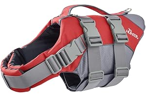 Hunter Mech Kamizelka do Pływania, Czerwony/Szary, XL