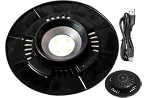 Meindin Pflanzenlichter für den Innenbereich, 3 W verstellbare LED-Beleuchtung, Pflanzenwachstumslampe, drehbarer Sockel, Moosflaschenlampe, wiederaufladbar, für gesundes Pflanzenwachstum