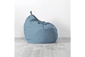 CHICKWING Copertura per Poltrona a Sacco, Chickw11 Pouf Portaoggetti per Bambini e Adulti, per Interni e Esterni, senza Imbottitura, Sedia da Gaming Sedia da Giardino (Blu verde,90x100cm)