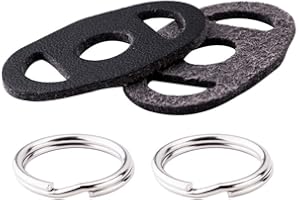 JJC NS-OA1 Neck Strap Accessory - Camera Strap Round PU Leather Lug Ring Cover Set Compatible with Leica Q3, Fujifilm X-T5 X-T50 X100VI A6700 X70 X-E2S and other Cameras with Similar Round Eyelets