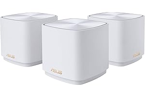 ASUS ZenWiFi XD5 Sistema Mesh Wi-FI 6 AX, Doppia Banda, 3000 Mbit/s, 700m2, AiProtection con TrendMicro a Vita, Bianco, 3 pezzi