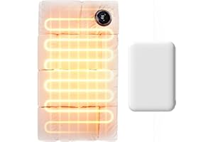 JISULIFE Hand Warmers Rechargeable, 6 Gears Heated Gloves with Power Bank, Multi-functions Heating Pad & Hand Warmers, Heated Gloves for Women, Kids, Hunting, Camping