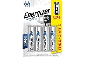 Energizer AA/L91 2900.0mAh Ultimate Lithium Batteries (Pack of 4)